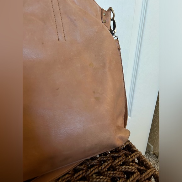 Lucky Brand brown leather tote with matching coin purse *PROJECT BAG* - Picture 11 of 13